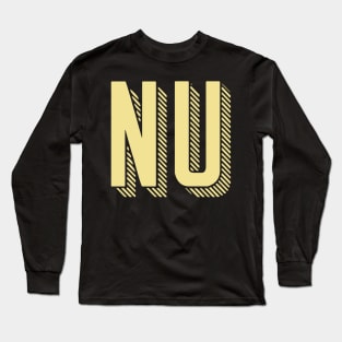 Yellow Nu Sunshine Letter Long Sleeve T-Shirt